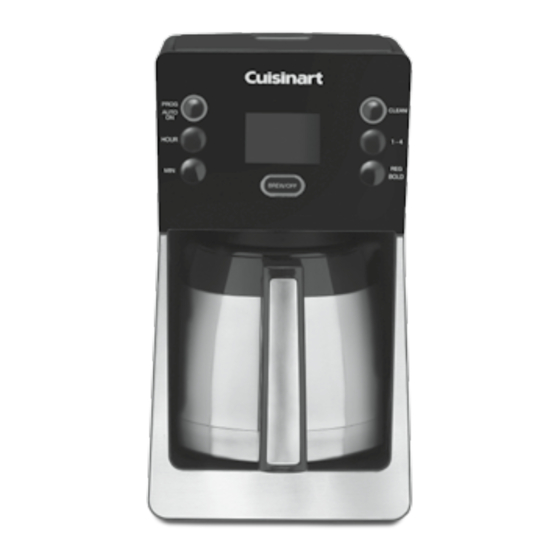 Cuisinart DCC-2900 Quick Reference Manual