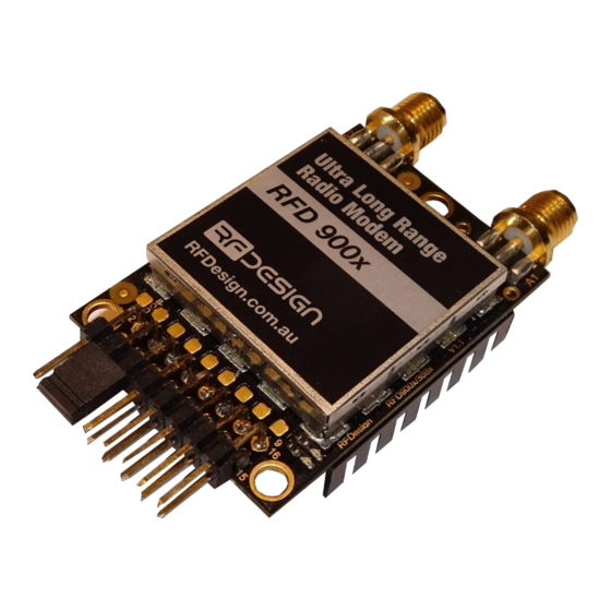 RFDesign RFD900 Series User Manual