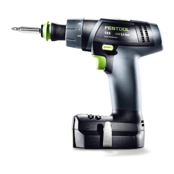 Festool TXS Operating Manual
