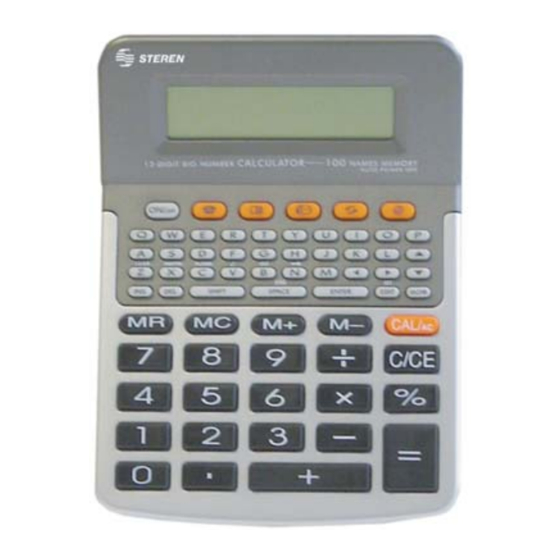 Steren CAL-200 Quick Start Manual