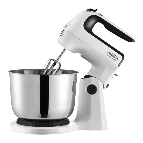 SUNBEAM MIXMASTER COMBO PRO MXP1000WH USER MANUAL Pdf Download ManualsLib