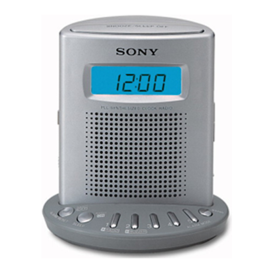 SONY ICFC713L OPERATING INSTRUCTIONS Pdf Download ManualsLib
