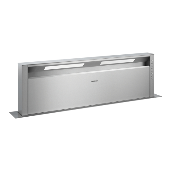 GAGGENAU AL400122 USER MANUAL AND INSTALLATION INSTRUCTIONS Pdf Download ManualsLib