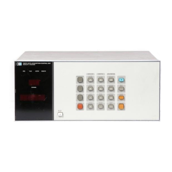 HP 3497A Operating And Programming Instructions