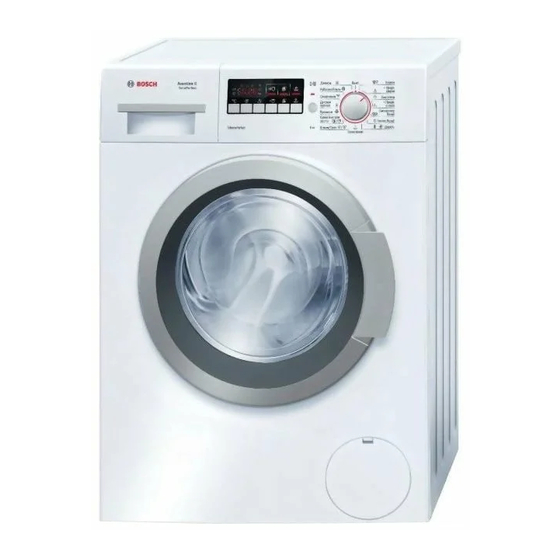 Bosch WLO24260BY Instruction Manual