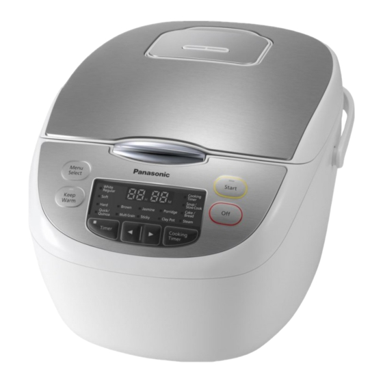 Panasonic SR-CN108WST Operating Instructions Manual