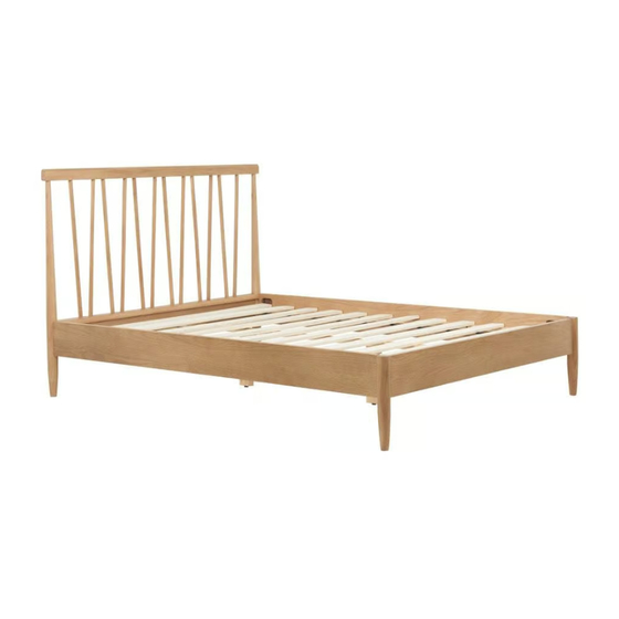 Happy Beds 150 CM ROME BED Assembly Instructions Manual