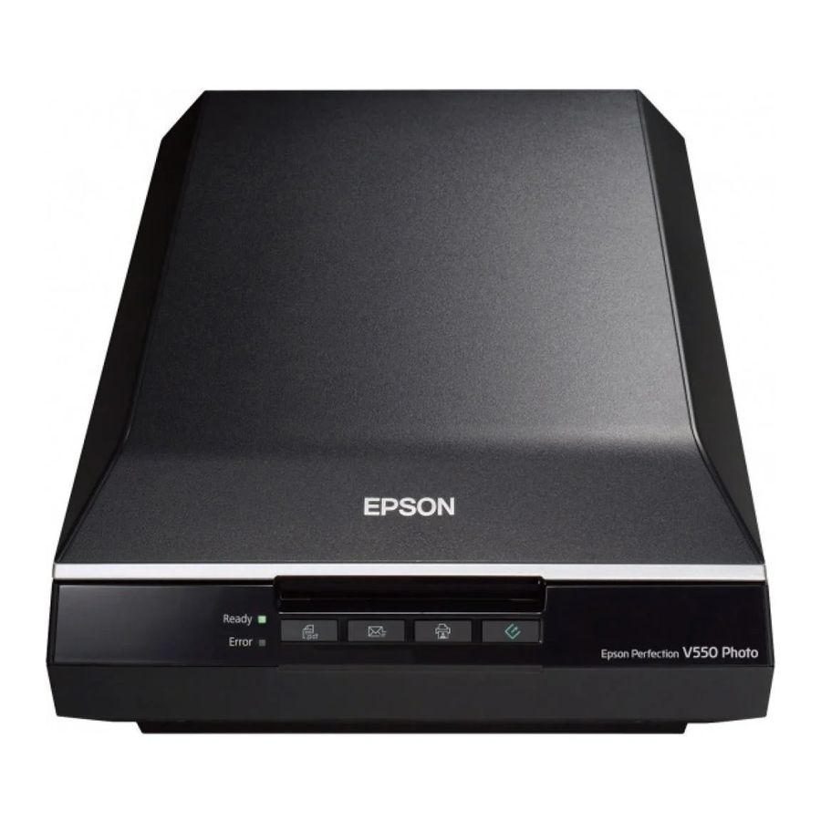 Epson Perfection V550 Photo Quick Start