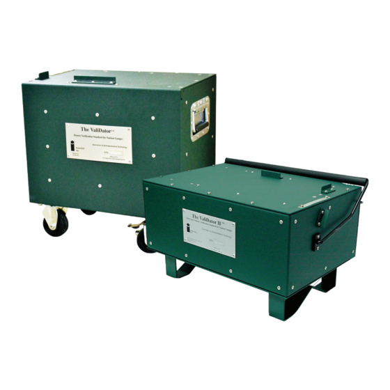 InstroTek ValiDator Operating Manual