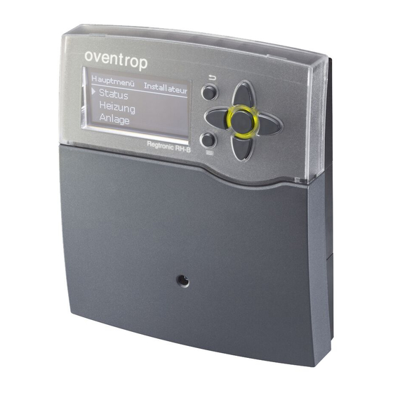 oventrop Regtronic RH HT Installation And Operating Instructions For The Specialised Installer