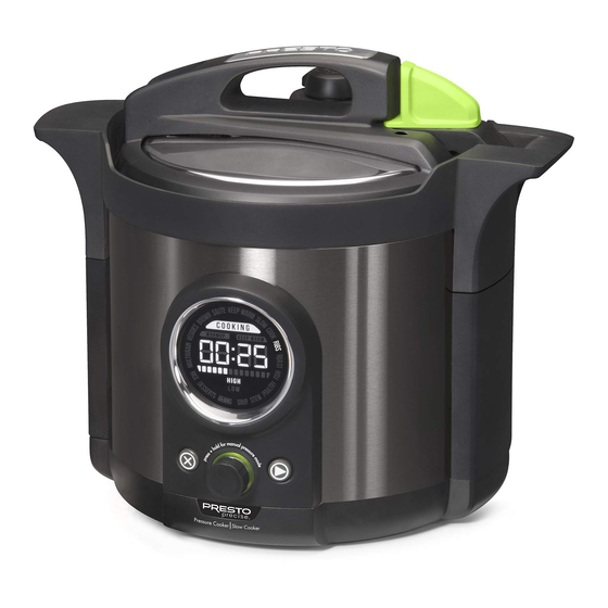 PRESTO PRECISE DIGITAL PRESSURE CANNER QUICK START MANUAL Pdf Download