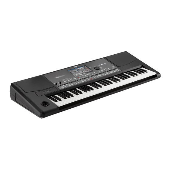 Korg Pa600 Manual