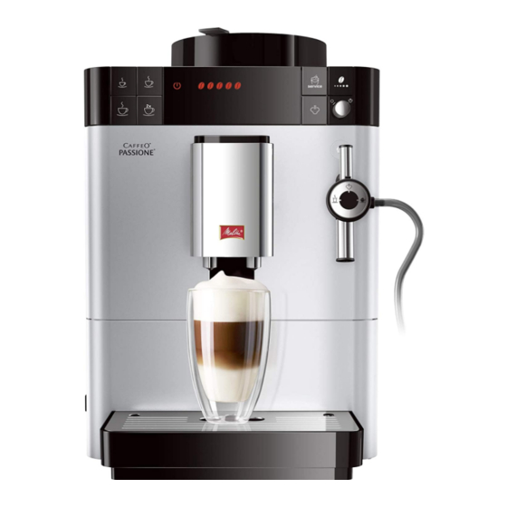 Melitta PASSIONE Operating Instructions Manual