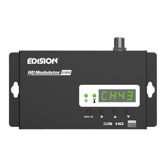 EDISON HD MODULATOR MINI USER MANUAL Pdf Download ManualsLib