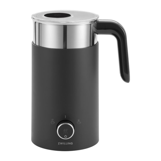 ZWILLING ENFINIGY MILK FROTHER OPERATING INSTRUCTIONS MANUAL Pdf