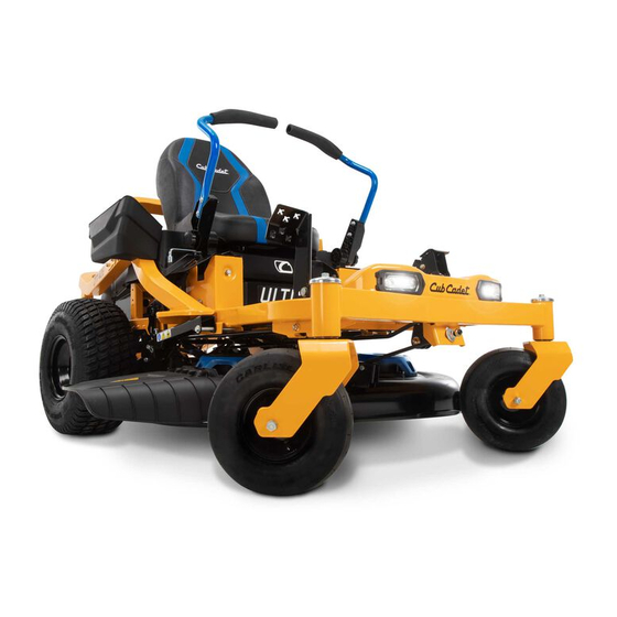 CUB CADET ULTIMA ZT1 42E CALIBRATION Pdf Download ManualsLib