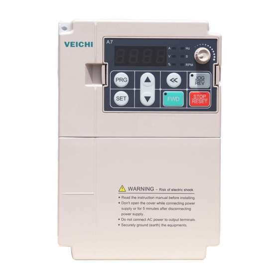 Veichi AC70T Series Manual