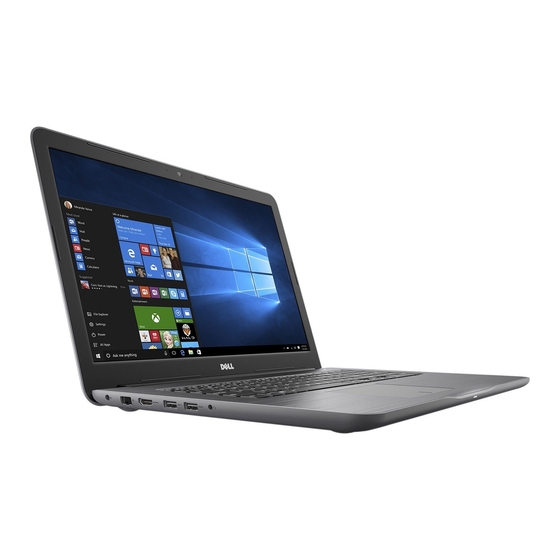 Dell Inspiron 17-5767 Setup And Specifications