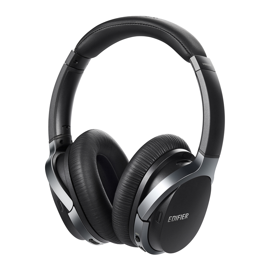 EDIFIER W860NB - Active Noise Cancelling Stereo Headphones Manual
