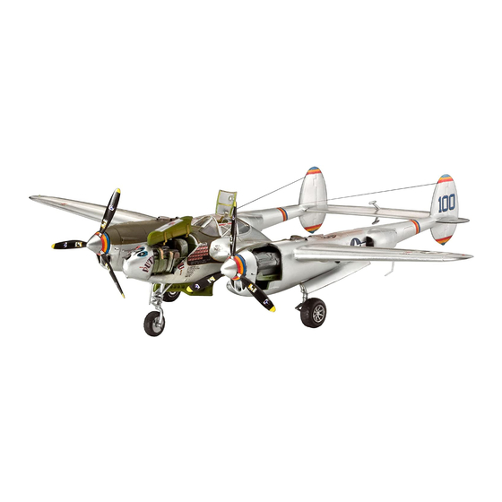 REVELL Lockheed P-38 L/M Lightning Assembly Manual