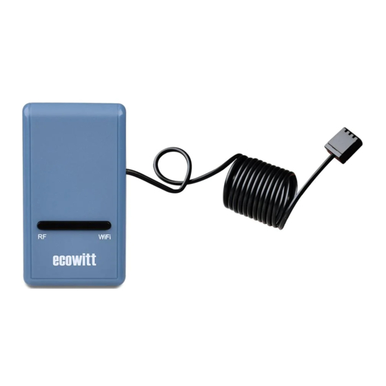 ECOWITT GW1100 OPERATION MANUAL Pdf Download ManualsLib