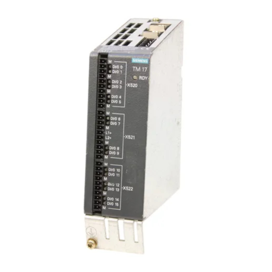 SIEMENS SIMOTION TM15 MANUAL Pdf Download ManualsLib