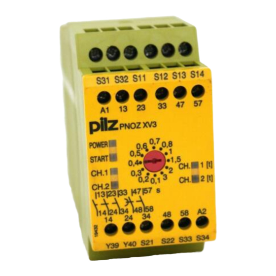 PILZ PNOZ XV3 OPERATING INSTRUCTIONS MANUAL Pdf Download ManualsLib