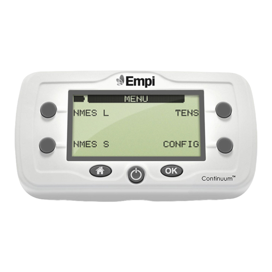 EMPI CONTINUUM USER MANUAL Pdf Download ManualsLib