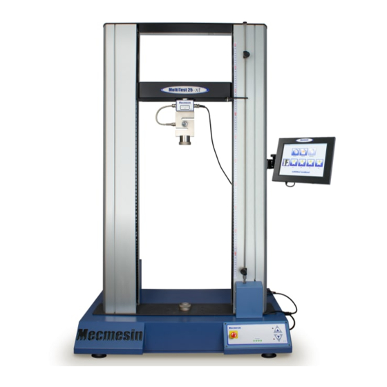 Mecmesin MultiTest-x Series Operating Instructions Manual