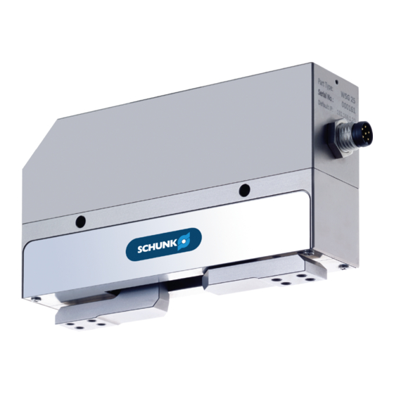 SCHUNK WSG 25 Assembly And Operating Manual