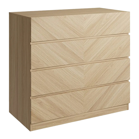GFW CATANIA 4 DRAWER CHEST Assembly Instructions Manual