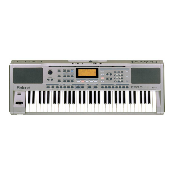 Roland EXR-5s Owner's Manual