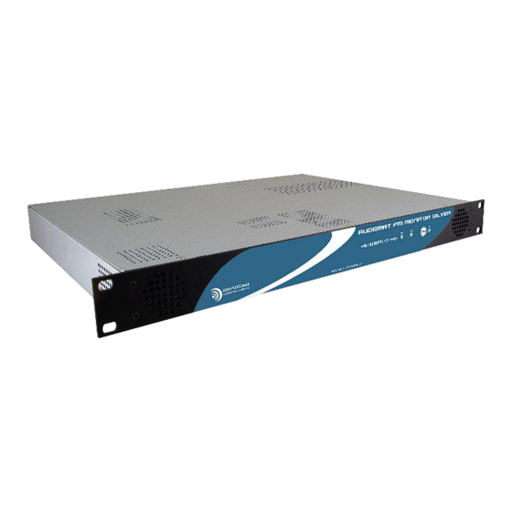 Worldcast Systems AUDEMAT FM MONITOR Silver Quick Start Notice