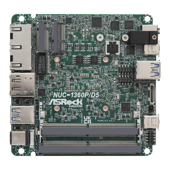 ASRock Industrial NUC-1360P/D5 User Manual