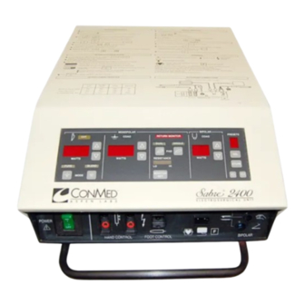 ConMed Sabre 2400 Preventive Maintenance
