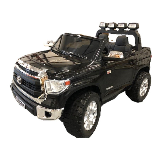 Supertrax Licensed Toyota Tundra Kids Ride on Truck Instruction Manual