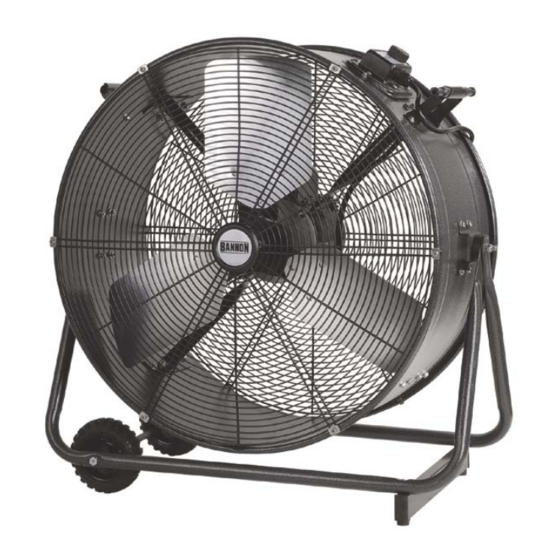 Bannon 49914 Tilting Drum Fan Manuals