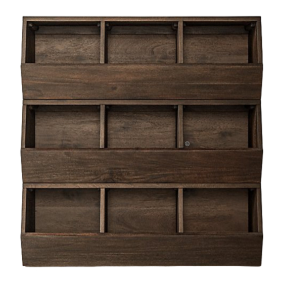 Restoration Hardware Baby&Child Mercantile stacking bin Quick Start Manual