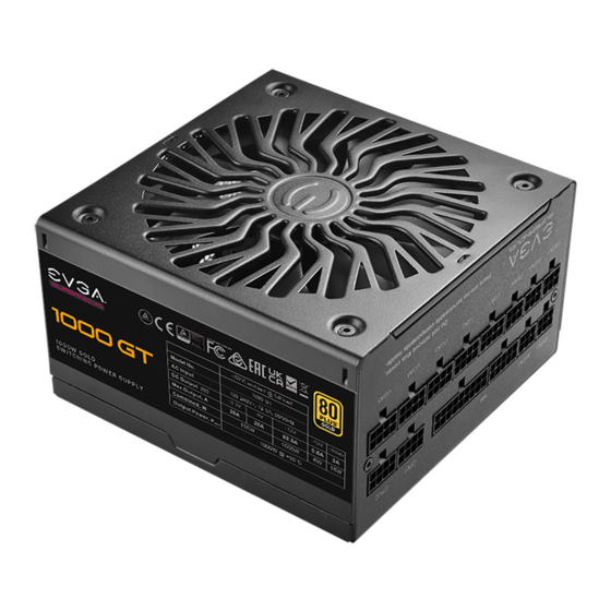 Evga - Alimentation EVGA 1000 GT Supernova - 1000W - Or 80 Plus