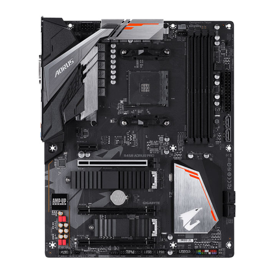 Gigabyte B450 AORUS PRO WIFI User Manual