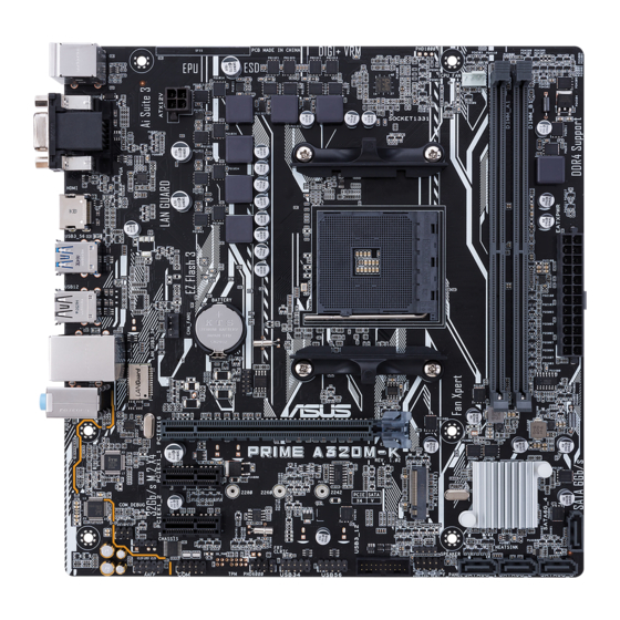 Asus PRIME A320M-K Manual