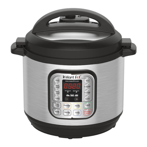 INSTANT POT IP-DUO80 USER MANUAL Pdf Download | ManualsLib