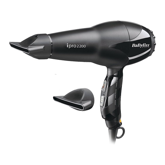 BABYLISS IPRO2200 MANUAL Pdf Download | ManualsLib