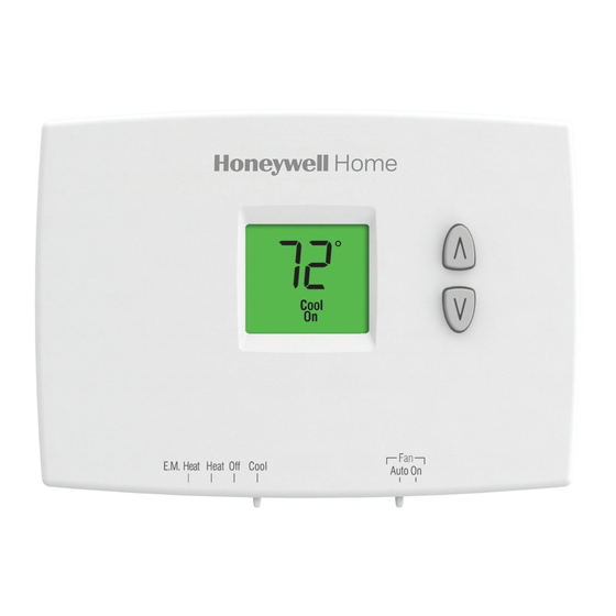 RESIDEO HONEYWELL HOME PRO TH1000E1 SERIES INSTALLATION MANUAL Pdf ...