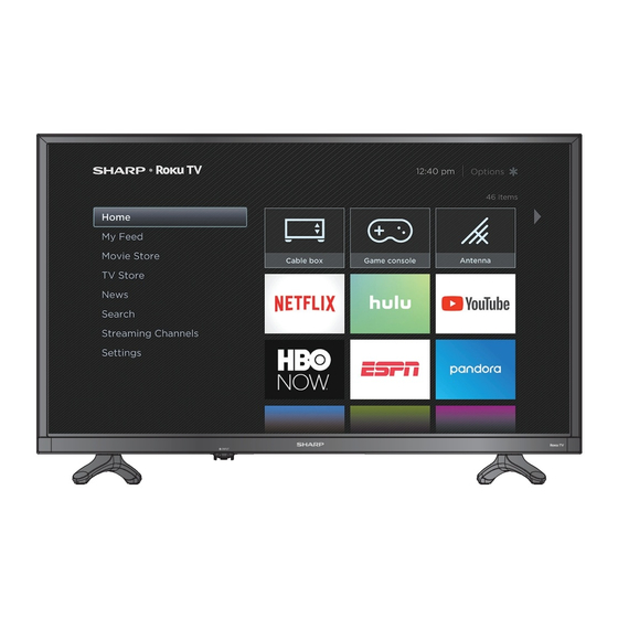 SHARP ROKU TV LC32LB601C USER MANUAL Pdf Download ManuaLib