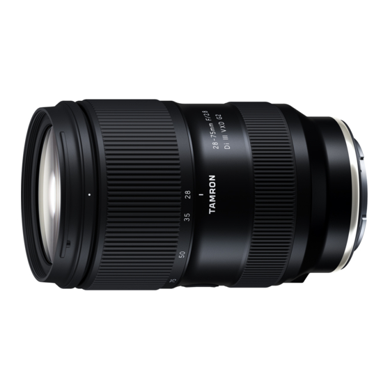 TAMRON A063 OWNER'S MANUAL Pdf Download | ManualsLib