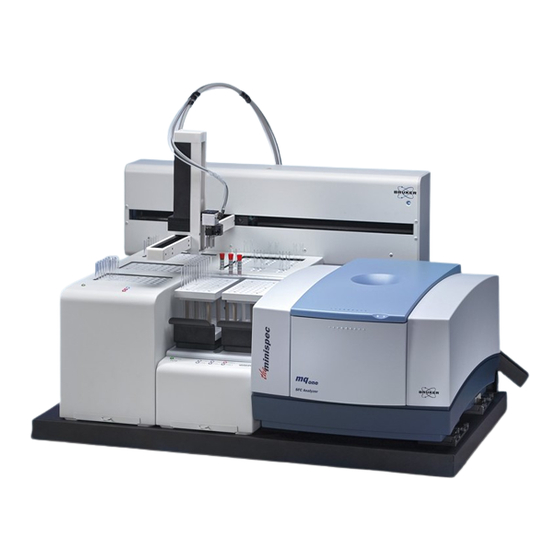 BRUKER MINISPEC USER MANUAL Pdf Download ManualsLib