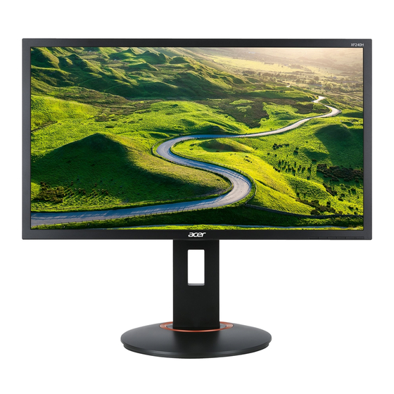 Acer XF240H Quick Start Manual