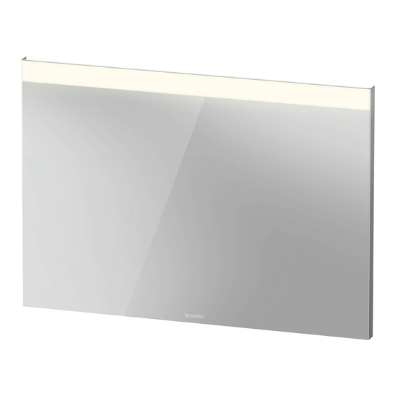 DURAVIT LM 7847 Mounting Instructions