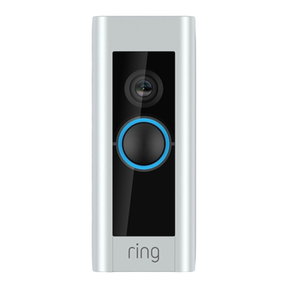 ring VIDEO DOORBELL PRO Setup And Installation Manual